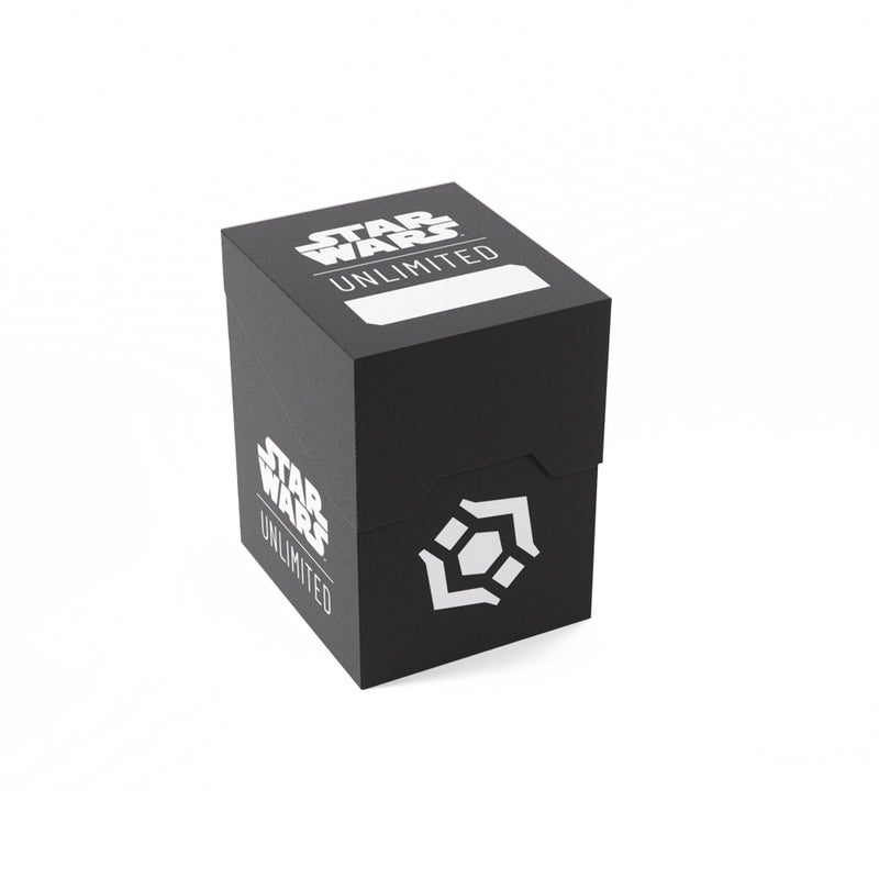 Gamegenic Star Wars Unlimited SOFT CRATE - Full-Color Printed & Officially Licensed Durable Deck Box, Holds 60 Double-Sleeved Cards, Perfect for TCGs and LCGs, Black/White Design, Made - Image 1